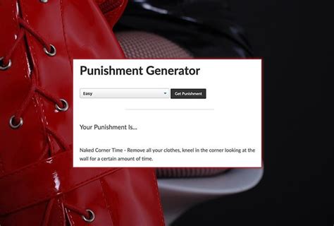 sissy task generator|punishment generator for adults.
